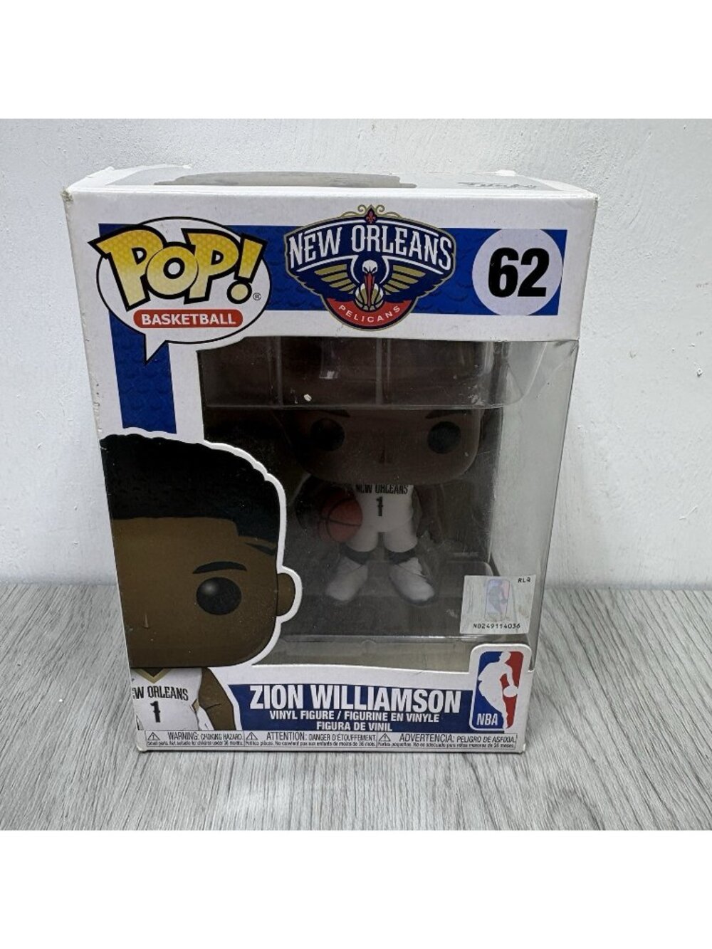 Zion Williamson Funko Pop Basketball 62 New Orleans pop vinyl Funko figure